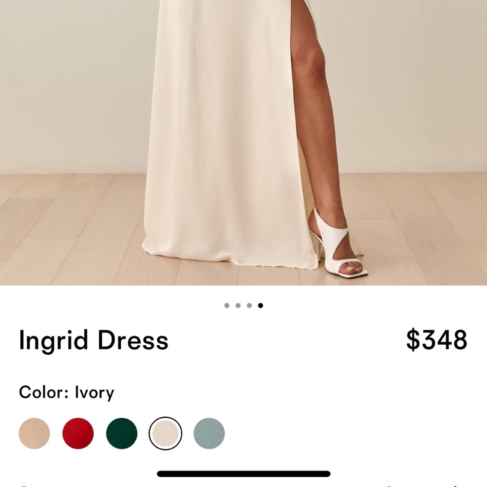 Reformation Ingrid Dress: Size 4